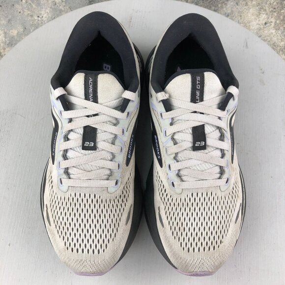 Brooks Women's Size 8 WIDE Adrenaline GTS 23 Grey Lace-Up Running Shoes 1203811 - Picture 3 of 16